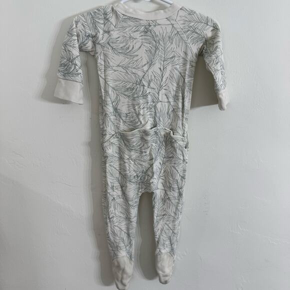 Goumi Coastal Zipper Jumpsuit Convertible Sleeper Size 6-12 Months - Picture 4 of 6